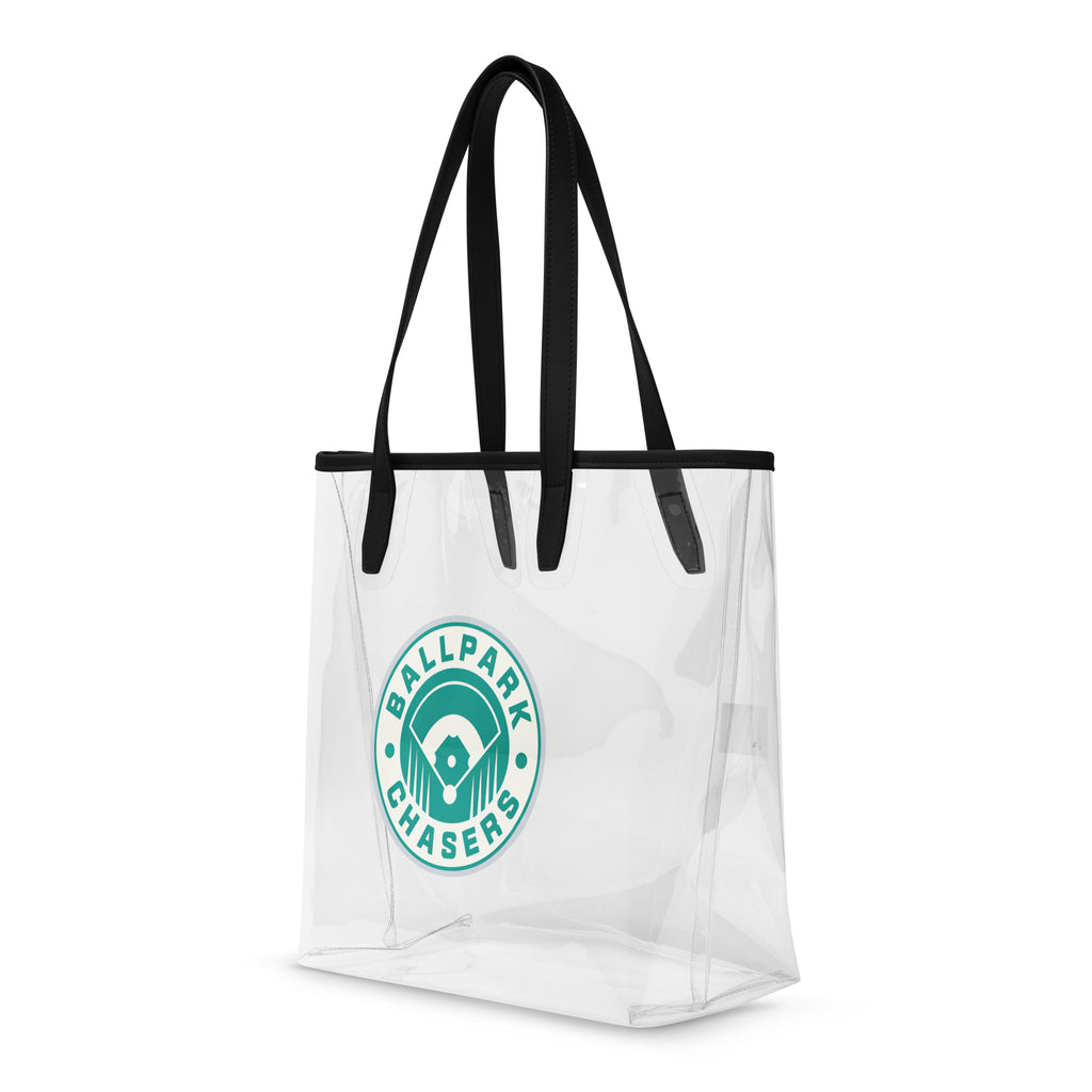 Ballpark Chasers Clear Tote Bag | Baseball Game Day Bag