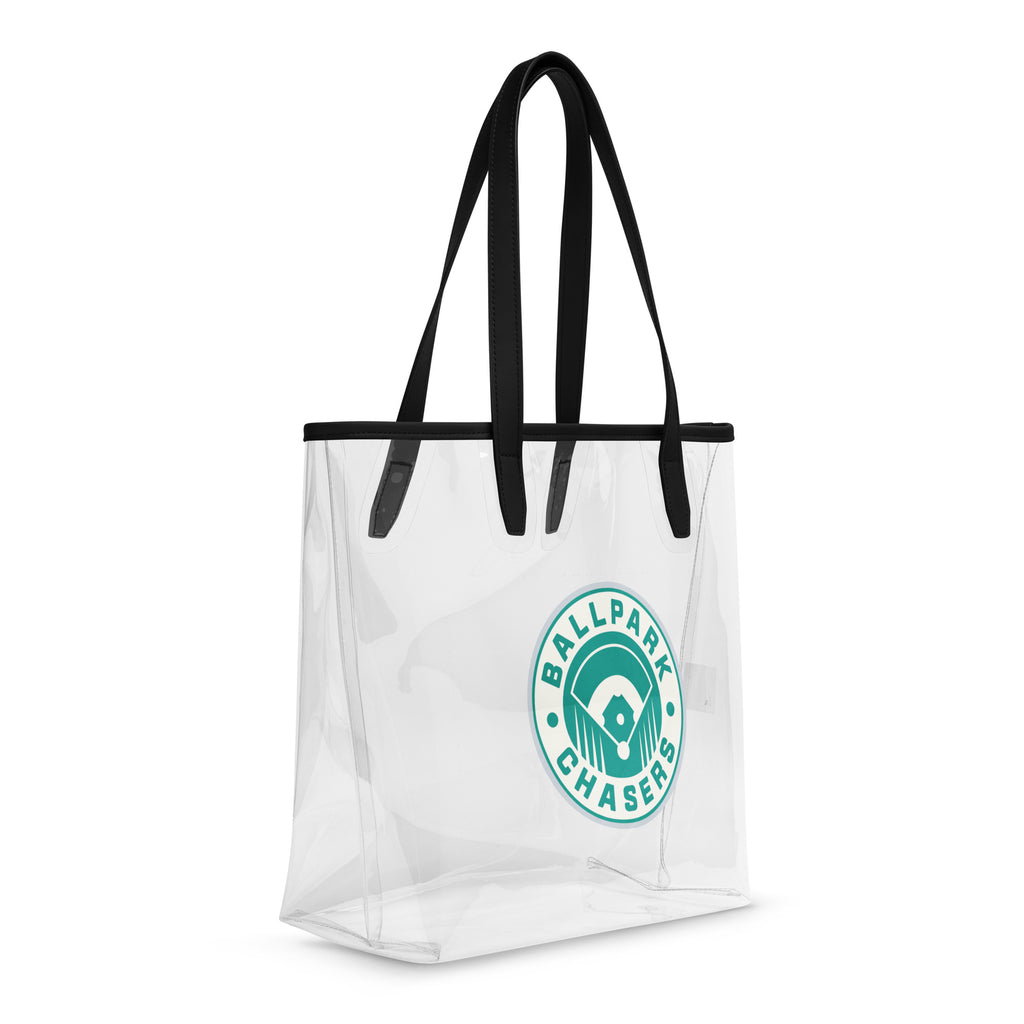 Ballpark Chasers Clear Tote Bag | Baseball Game Day Bag